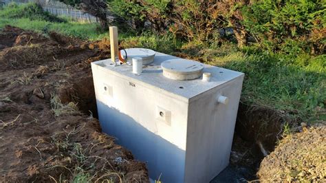 septic tank and pump chamber